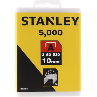 Stanley Klammern Typ A (10 mm, Klammern aus Runddraht für Elektro- und Handtacker Typ A) 5000 Stück, 1-TRA206-5T Stanley Klammern Typ A (10 mm, Klammern aus Runddraht für Elektro- und Handtacker Typ A) 5000 Stück, 1-TRA206-5T