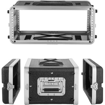 VEVOR 4U Rack-Gehäuse 310 mm, Rack-Koffer 290 mm Innentiefe, Serverschrank aus ABS-Kunststoff, Versenkte Drehverschlüsse, Abnehmbare Vorder- & Rückseite, für Verstärker Prozessoren Controller VEVOR 4U Rack-Gehäuse 310 mm, Rack-Koffer 290 mm Innentiefe, Serverschrank aus ABS-Kunststoff, Versenkte Drehverschlüsse, Abnehmbare Vorder- & Rückseite, für Verstärker Prozessoren Controller
