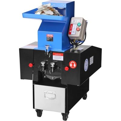 VEVOR Kunststoff-Schredder-Zerkleinerer, 2,2 kW, Granulator für Kunststoff, 100–150 kg/h Kapazität, mit Rädern, SDK-11-Klinge & 6 mm Maschenweite für PVC, ABS, PTFE(380V, 50 Hz 3-phasig) VEVOR Kunststoff-Schredder-Zerkleinerer, 2,2 kW, Granulator für Kunststoff, 100–150 kg/h Kapazität, mit Rädern, SDK-11-Klinge & 6 mm Maschenweite für PVC, ABS, PTFE(380V, 50 Hz 3-phasig)