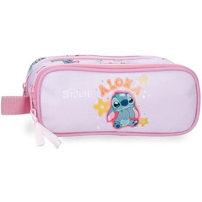 Disney Joumma Stitch You & Me Mauve Doppelhülle, 23 x 9 x 7 cm, Polyester Disney Joumma Stitch You & Me Mauve Doppelhülle, 23 x 9 x 7 cm, Polyester