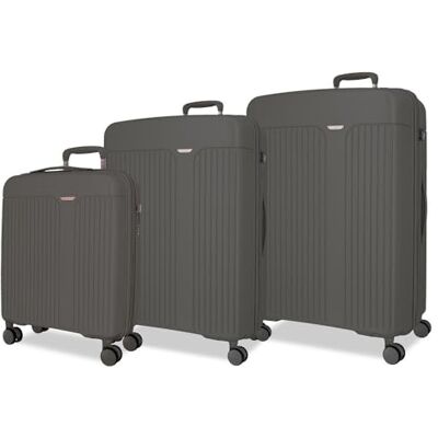 MOVOM Anthrazitfarbenes Gepäckset, 53 x 78 x 31 cm, starres Polypropylen, integrierter TSA-Verschluss, 217L 11.4kg, 4 Doppelrollen, ausziehbares Handgepäck MOVOM Anthrazitfarbenes Gepäckset, 53 x 78 x 31 cm, starres Polypropylen, integrierter TSA-Verschluss, 217L 11.4kg, 4 Doppelrollen, ausziehbares Handgepäck
