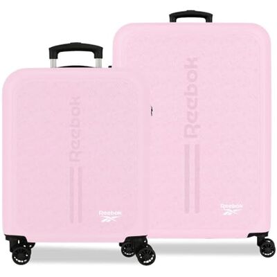 Reebok Boston Gepäckset, 46 x 65 x 25 cm, starres ABS-integriertes Kombinationsschloss 93L 6.6 kg, 4 Doppelräder, Handgepäck von Joumma Bags, Hellrosa Reebok Boston Gepäckset, 46 x 65 x 25 cm, starres ABS-integriertes Kombinationsschloss 93L 6.6 kg, 4 Doppelräder, Handgepäck von Joumma Bags, Hellrosa