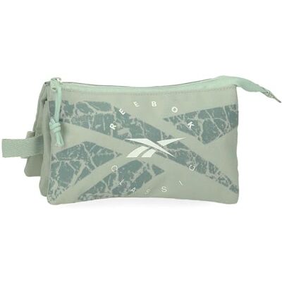 Reebok Trace Federmäppchen, 3 Fächer, Grün, 22 x 12 x 5 cm, Polyester von Joumma Bags Reebok Trace Federmäppchen, 3 Fächer, Grün, 22 x 12 x 5 cm, Polyester von Joumma Bags