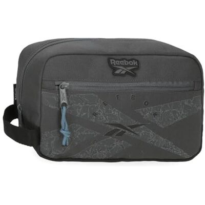 Reebok Stam Kulturbeutel mit Zwei Fächern, anpassbar, grau, 25 x 15 x 10 cm, Polyester von Joumma Bags Reebok Stam Kulturbeutel mit Zwei Fächern, anpassbar, grau, 25 x 15 x 10 cm, Polyester von Joumma Bags