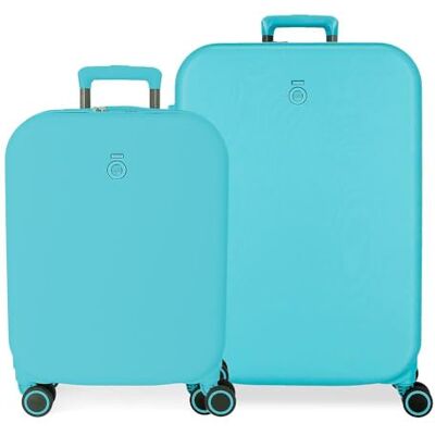 Enso Annie Kofferset, blau, 55/70 cm, starr, 2,8 kg, TSA-Verschluss, ABS, 2,8 kg, 138 Fach verstellbar, Handgepäck, blau, Talla única, Koffer-Set Enso Annie Kofferset, blau, 55/70 cm, starr, 2,8 kg, TSA-Verschluss, ABS, 2,8 kg, 138 Fach verstellbar, Handgepäck, blau, Talla única, Koffer-Set