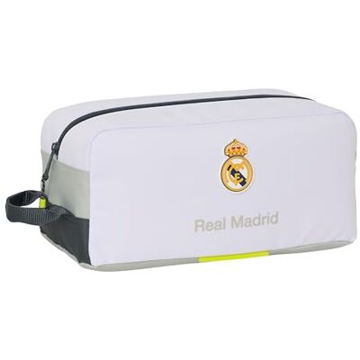 safta Real Madrid EQUIPACIÓN 25/26 Mittelgroße Schuhtasche, Mehrzwecktasche, Sport, Überschule, Fußball, bequem und vielseitig, 34 x 18 x 15 cm, weiß, Mediano, Lässig safta Real Madrid EQUIPACIÓN 25/26 Mittelgroße Schuhtasche, Mehrzwecktasche, Sport, Überschule, Fußball, bequem und vielseitig, 34 x 18 x 15 cm, weiß, Mediano, Lässig