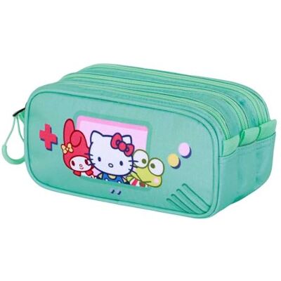 KARACTERMANIA Hello Kitty Videogame-Trick Fan 2.2 Federmäppchen, Türkis, 23 x 11 cm KARACTERMANIA Hello Kitty Videogame-Trick Fan 2.2 Federmäppchen, Türkis, 23 x 11 cm