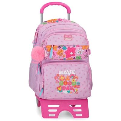 MOVOM Good Day Mauve Schulrucksack mit zwei Fächern, 32 x 45 x 19 cm, Polyester 27.4L MOVOM Good Day Mauve Schulrucksack mit zwei Fächern, 32 x 45 x 19 cm, Polyester 27.4L
