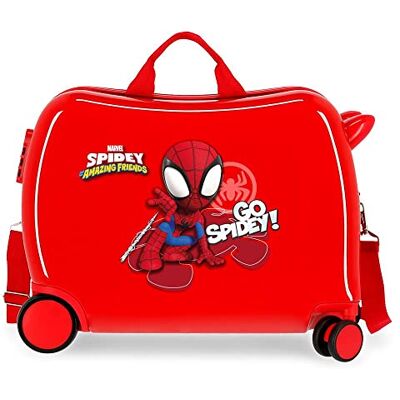 Marvel Go Spidey Kinderkoffer, Rot, 50 x 39 x 20 cm, starr, ABS-Kombinationsverschluss, 34 l, 1,8 kg, 4 Räder, Handgepäck, rot, Kinderkoffer Marvel Go Spidey Kinderkoffer, Rot, 50 x 39 x 20 cm, starr, ABS-Kombinationsverschluss, 34 l, 1,8 kg, 4 Räder, Handgepäck, rot, Kinderkoffer