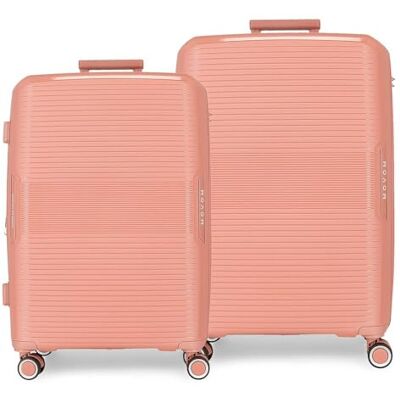 MOVOM Inari Kofferset, Rosa, 68/78 cm, starr, 8 kg, TSA-Verschluss, Polypropylen, 8 kg, 189 l, ausziehbar, Rosa, Talla única, Koffer-Set MOVOM Inari Kofferset, Rosa, 68/78 cm, starr, 8 kg, TSA-Verschluss, Polypropylen, 8 kg, 189 l, ausziehbar, Rosa, Talla única, Koffer-Set