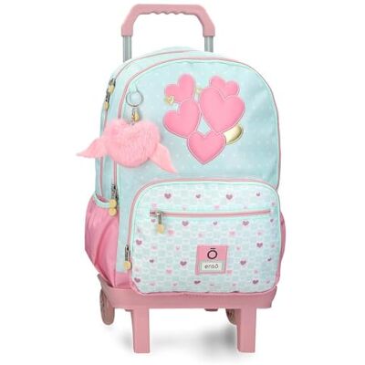 Enso Hearts Zwei-Fächer Schulrucksack Grün 32x44x17 cm Polyester 23,94L Enso Hearts Zwei-Fächer Schulrucksack Grün 32x44x17 cm Polyester 23,94L