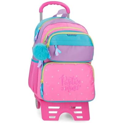MOVOM Block Zwei-Fächer Schulrucksack Rosa 32x45x19 cm Polyester 27,36L MOVOM Block Zwei-Fächer Schulrucksack Rosa 32x45x19 cm Polyester 27,36L