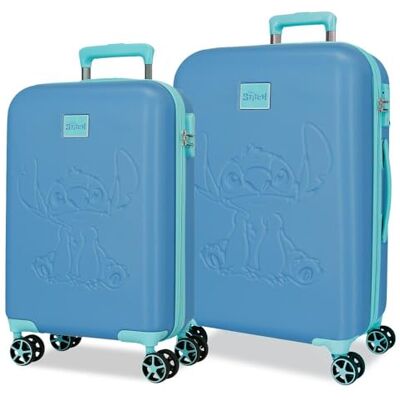 Disney Joumma Travelling with Stitch, anpassbar, Rosa, 29 x 21 x 15 cm, starr, ABS, 9,14 l, 2,8 kg, Bläulich, Talla única, Koffer-Set Disney Joumma Travelling with Stitch, anpassbar, Rosa, 29 x 21 x 15 cm, starr, ABS, 9,14 l, 2,8 kg, Bläulich, Talla única, Koffer-Set