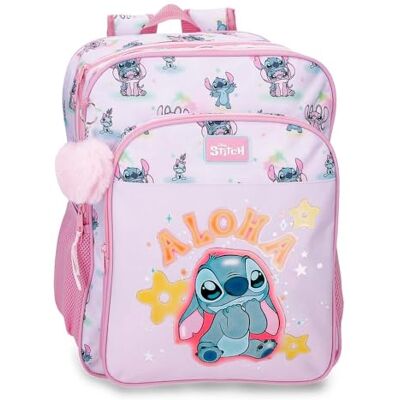 Disney Joumma Stitch You & Me Mauve Schulrucksack mit zwei Fächern, 30 x 40 x 13 cm, Polyester 15.6L Disney Joumma Stitch You & Me Mauve Schulrucksack mit zwei Fächern, 30 x 40 x 13 cm, Polyester 15.6L