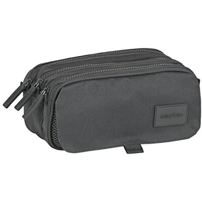 safta Basic Big Triple Pencil Case One Size safta Basic Big Triple Pencil Case One Size