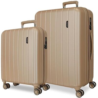 MOVOM Wood Kofferset Beige 55/70 cms Hartschalen ABS TSA-Schloss 119L 4 Doppelräder Handgepäck MOVOM Wood Kofferset Beige 55/70 cms Hartschalen ABS TSA-Schloss 119L 4 Doppelräder Handgepäck