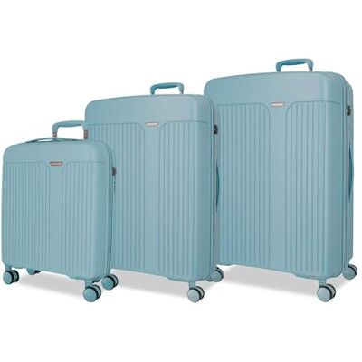MOVOM Koffer-Set, Blau, 55/68/78 cm, starr, 11,4 kg, TSA-Verschluss, Polypropylen, 11,4 kg, 217 V, Handgepäck, blau, Talla única, Koffer-Set MOVOM Koffer-Set, Blau, 55/68/78 cm, starr, 11,4 kg, TSA-Verschluss, Polypropylen, 11,4 kg, 217 V, Handgepäck, blau, Talla única, Koffer-Set