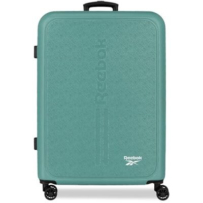 Reebok Boston Mittelgroßer Koffer, Türkisgrün, 46 x 65 x 25 cm, starres ABS-Kombinationsschloss, integriertes 56L 4kg, 4 Doppelrollen, von Joumma Bags Reebok Boston Mittelgroßer Koffer, Türkisgrün, 46 x 65 x 25 cm, starres ABS-Kombinationsschloss, integriertes 56L 4kg, 4 Doppelrollen, von Joumma Bags