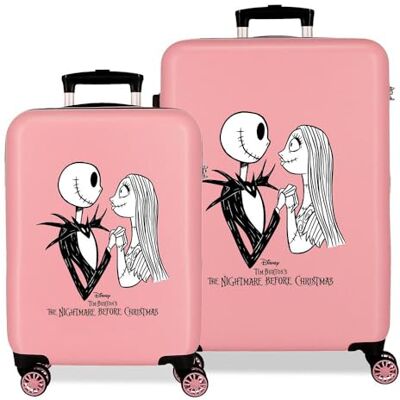 Disney Joumma Nightmare Kofferset, Rosa, 55/68 cm, starr, 4,8 kg, seitlicher Kombinationsverschluss, ABS, 4,8 kg, 90 l, Handgepäck, Rosa, Talla única, Koffer-Set Disney Joumma Nightmare Kofferset, Rosa, 55/68 cm, starr, 4,8 kg, seitlicher Kombinationsverschluss, ABS, 4,8 kg, 90 l, Handgepäck, Rosa, Talla única, Koffer-Set