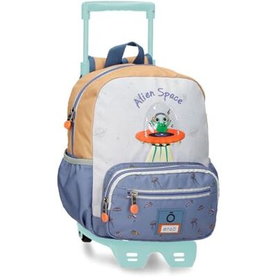 Enso Alien Space Wanderrucksack, Beige, 23 x 28 x 10 cm, Polyester Enso Alien Space Wanderrucksack, Beige, 23 x 28 x 10 cm, Polyester