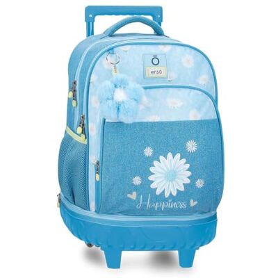 Enso Happiness Compact Jeansrucksack mit 2 Rollen, 33 x 44 x 21 cm, Polyester Enso Happiness Compact Jeansrucksack mit 2 Rollen, 33 x 44 x 21 cm, Polyester