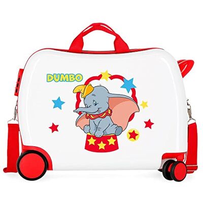 Disney Dumbo Kinderkoffer, weiß, 50 x 39 x 20 cm, Hartplastik, seitlicher Kombinationsverschluss, 34 l, 1,8 kg, 4 Räder Disney Dumbo Kinderkoffer, weiß, 50 x 39 x 20 cm, Hartplastik, seitlicher Kombinationsverschluss, 34 l, 1,8 kg, 4 Räder