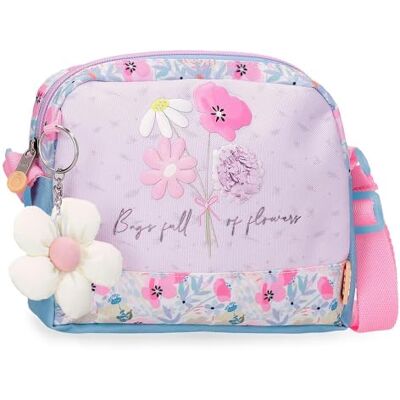Enso Full of Flowers Umhängetasche, Rosa, 20,5 x 16,5 x 6 cm, Polyester Enso Full of Flowers Umhängetasche, Rosa, 20,5 x 16,5 x 6 cm, Polyester