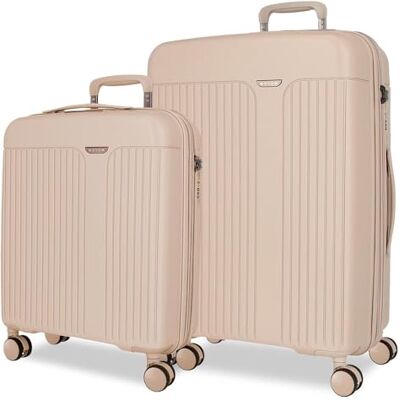 MOVOM Kofferset, Beige, 55/68 cm, starr, 6,65 kg, TSA-Verschluss, Polypropylen, 6,65 kg, 109 LExspannbar, Handgepäck, Beige, Talla única, Koffer-Set MOVOM Kofferset, Beige, 55/68 cm, starr, 6,65 kg, TSA-Verschluss, Polypropylen, 6,65 kg, 109 LExspannbar, Handgepäck, Beige, Talla única, Koffer-Set