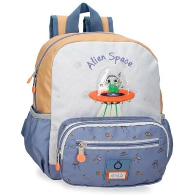 Enso Alien Space Wanderrucksack, Beige, 23 x 28 x 10 cm, Polyester Enso Alien Space Wanderrucksack, Beige, 23 x 28 x 10 cm, Polyester