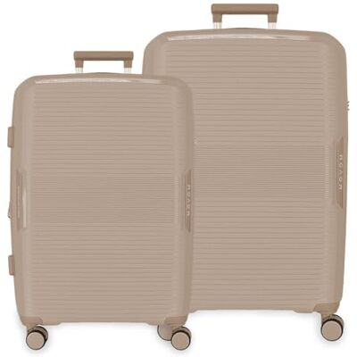 MOVOM Inari Kofferset, Beige, 68/78 cm, Polypropylen, integrierter TSA-Verschluss, 189 l, 8 kg, 4 Doppelrollen, ausziehbar, Handgepäck MOVOM Inari Kofferset, Beige, 68/78 cm, Polypropylen, integrierter TSA-Verschluss, 189 l, 8 kg, 4 Doppelrollen, ausziehbar, Handgepäck