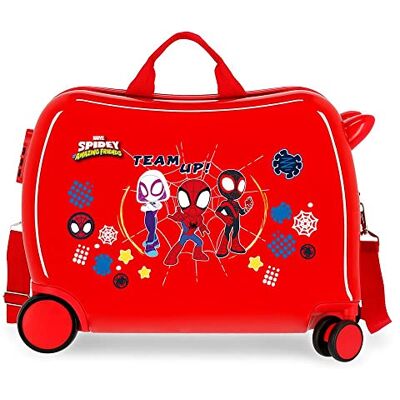 Marvel Spiderman Spidey and Friends Roter Kinderkoffer 50 x 39 x 20 cm Steifes ABS Seitenzahlenschloss 34 L 1,8 kg 4 Rollen Handgepäck Marvel Spiderman Spidey and Friends Roter Kinderkoffer 50 x 39 x 20 cm Steifes ABS Seitenzahlenschloss 34 L 1,8 kg 4 Rollen Handgepäck