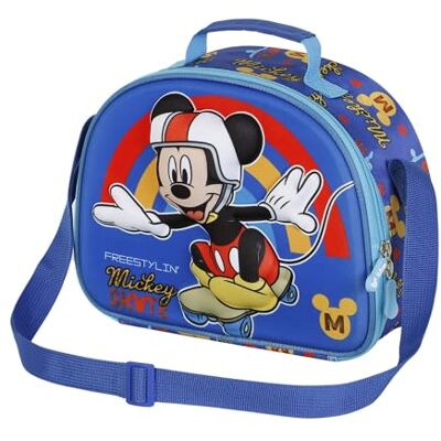 Disney Micky Maus Freestyle-3D Frühstückstasche, Blau, 25,5 x 20 cm Disney Micky Maus Freestyle-3D Frühstückstasche, Blau, 25,5 x 20 cm