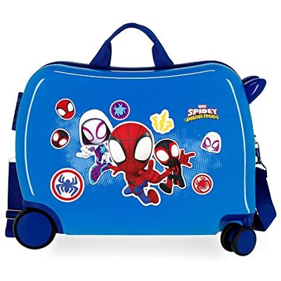 Marvel Spiderman Go Webs Go Blue Kinderkoffer 50 x 39 x 20 cm starres ABS seitliches Zahlenschloss 34 l 1,8 kg 4 Rollen Handgepäck Marvel Spiderman Go Webs Go Blue Kinderkoffer 50 x 39 x 20 cm starres ABS seitliches Zahlenschloss 34 l 1,8 kg 4 Rollen Handgepäck