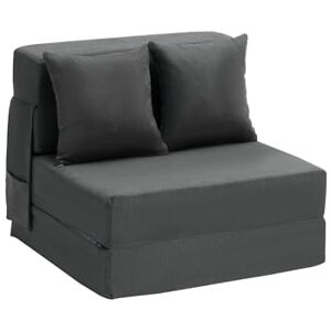 VEVOR 3 in 1 Klappsofa faltbares Schlafsofa mit 2 Kissen & waschbarem Bezug, umwandelbarer Schlafsessel aus 25D Memory Foam, Bettcouch für Wohnzimmer Schlafzimmer, Dunkelgrau (Einzelbett) VEVOR 3 in 1 Klappsofa faltbares Schlafsofa mit 2 Kissen & waschbarem Bezug, umwandelbarer Schlafsessel aus 25D Memory Foam, Bettcouch für Wohnzimmer Schlafzimmer, Dunkelgrau (Einzelbett)