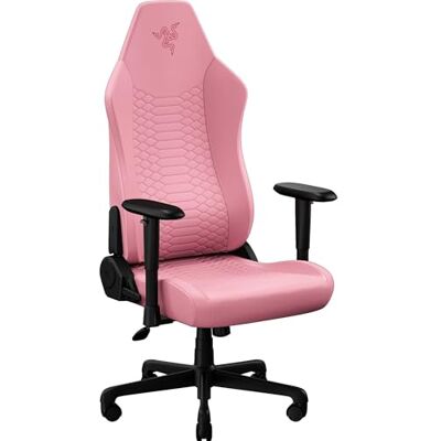Razer Iskur V2 X NewGen Ergonomischer Gaming-Stuhl mit atmungsaktivem Gen-2 EPU-Leder mit Cooltouch Technologie Integrierte Lordosenstütze Breite Schulterbögen und Sitzfläche Quartz Razer Iskur V2 X NewGen Ergonomischer Gaming-Stuhl mit atmungsaktivem Gen-2 EPU-Leder mit Cooltouch Technologie Integrierte Lordosenstütze Breite Schulterbögen und Sitzfläche Quartz