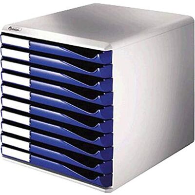 Leitz Formular-Set mit 10 Schubladen, Schubladenset zur Aufbewahrung von Dokumenten und Formularen, Blau, 52810035 Leitz Formular-Set mit 10 Schubladen, Schubladenset zur Aufbewahrung von Dokumenten und Formularen, Blau, 52810035