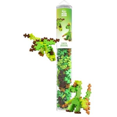 Plus-Plus 4376 Erddrachen, Kreativ-Bausteine Tube, Bausteinset, 100 Teile Konstruktionsspielzeug, Baustein-Set für 2D und 3D Figuren, für Kinder ab 5 Jahren Plus-Plus 4376 Erddrachen, Kreativ-Bausteine Tube, Bausteinset, 100 Teile Konstruktionsspielzeug, Baustein-Set für 2D und 3D Figuren, für Kinder ab 5 Jahren
