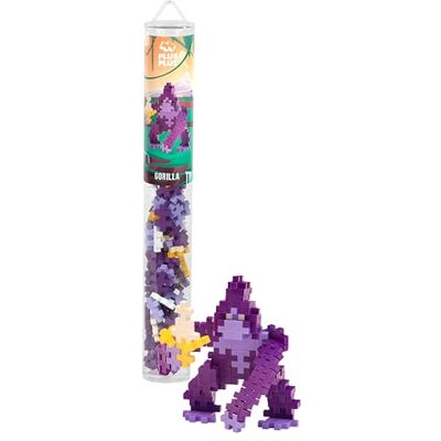 Plus-Plus 4322 Gorilla, Kreativ-Bausteine Tube, 100 Teile Konstruktionsspielzeug, Baustein-Set für 2D und 3D Figuren, für Kinder ab 5 Jahren Plus-Plus 4322 Gorilla, Kreativ-Bausteine Tube, 100 Teile Konstruktionsspielzeug, Baustein-Set für 2D und 3D Figuren, für Kinder ab 5 Jahren