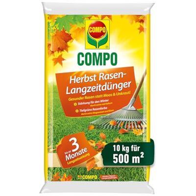 Compo Herbstrasendünger mit Kalium, 10 kg für 500 m², Kaliumdünger Compo Herbstrasendünger mit Kalium, 10 kg für 500 m², Kaliumdünger