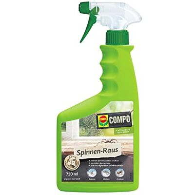 Compo Spinnen-Raus, Vergrämungsmittel / Repellent zum Vertreiben von Spinnen, Spinnenspray, Natürlicher Wirkstoff, 750 ml Compo Spinnen-Raus, Vergrämungsmittel / Repellent zum Vertreiben von Spinnen, Spinnenspray, Natürlicher Wirkstoff, 750 ml