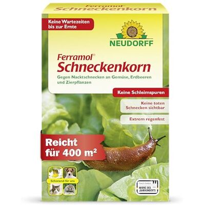 Neudorff Ferramol Schneckenkorn – Zuverlässiger und schneller Schneckenschutz Extrem Regenfest. Keine toten Schnecken sichtbar, keine Schleimspuren. Schonende Rezeptur, 2 kg Neudorff Ferramol Schneckenkorn – Zuverlässiger und schneller Schneckenschutz Extrem Regenfest. Keine toten Schnecken sichtbar, keine Schleimspuren. Schonende Rezeptur, 2 kg