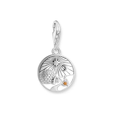 THOMAS SABO Damen Charm-Anhänger Stern & Mond Charm Club 925 Sterling Silber 1794-051-14 THOMAS SABO Damen Charm-Anhänger Stern & Mond Charm Club 925 Sterling Silber 1794-051-14