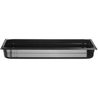 HENDI Gastronormbehälter, Temperaturbeständig von -40° bis 110°C, Skalierung, Geruchs- und geschmackneutral, 9L, Polycarbonat, GN 1/1, 530x325x(H)65mm, Schwarz HENDI Gastronormbehälter, Temperaturbeständig von -40° bis 110°C, Skalierung, Geruchs- und geschmackneutral, 9L, Polycarbonat, GN 1/1, 530x325x(H)65mm, Schwarz