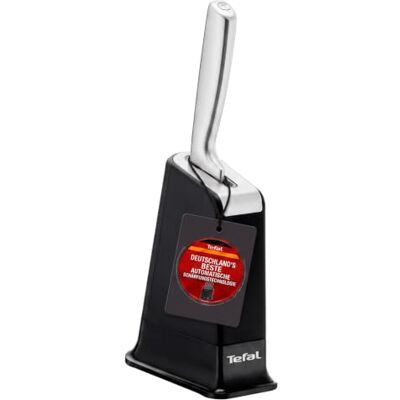 Tefal EverSharp Pro Kochmesser 16,5 cm mit selbstschärfendem Messerblock, patentierte Schärftechnologie, deutscher rostfreier Edelstahl, Schwarz, K297S204 Tefal EverSharp Pro Kochmesser 16,5 cm mit selbstschärfendem Messerblock, patentierte Schärftechnologie, deutscher rostfreier Edelstahl, Schwarz, K297S204