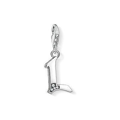 THOMAS SABO Damen Charm-Anhänger L Buchstabe Charm Club 925 Sterling Silber 1592-643-21 THOMAS SABO Damen Charm-Anhänger L Buchstabe Charm Club 925 Sterling Silber 1592-643-21