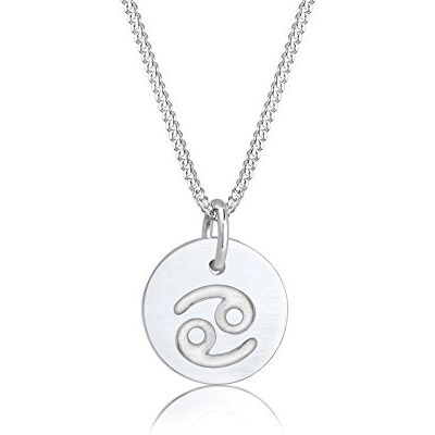 Elli Halskette Silber 925 Sternzeichen Krebs Anhänger Horoskop Kette Damen Graviert Schmuck Geschenke für Frauen Mädchen Mama Freundin, Astro Silberkette Länge 45 cm Elli Halskette Silber 925 Sternzeichen Krebs Anhänger Horoskop Kette Damen Graviert Schmuck Geschenke für Frauen Mädchen Mama Freundin, Astro Silberkette Länge 45 cm