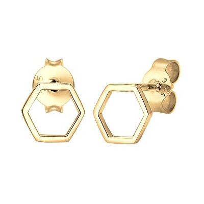Elli Ohrringe Damen Ohrstecker Hexagon Geo Minimal Filigran 925 Silber Elli Ohrringe Damen Ohrstecker Hexagon Geo Minimal Filigran 925 Silber