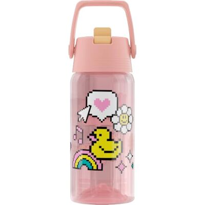 Sigg Trinkflasche Kinder Viva FLIP Be Happy Rosa 0.5L Flasche Kinder mit Strohhalm Spülmaschinenfest Auslaufsicher Sport & Schule Kindergarten Jungen & Mädchen Sigg Trinkflasche Kinder Viva FLIP Be Happy Rosa 0.5L Flasche Kinder mit Strohhalm Spülmaschinenfest Auslaufsicher Sport & Schule Kindergarten Jungen & Mädchen