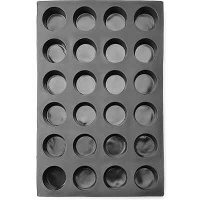 HENDI Muffinform, für 24 Muffins, ø70x(H)40mm, Antihaftbeschichtung, Temperaturbeständig von -30°C bis 230°C, Muffin Silikonform, Muffin Backform, 570x375x(H)40mm, Silikon HENDI Muffinform, für 24 Muffins, ø70x(H)40mm, Antihaftbeschichtung, Temperaturbeständig von -30°C bis 230°C, Muffin Silikonform, Muffin Backform, 570x375x(H)40mm, Silikon