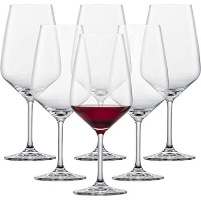 Schott Zwiesel 115672 Bordeaux 130 Rotweinglas, Bleikristallglas, klar, 9,5 x 9,5 x 23,7 cm, 6 Stück Schott Zwiesel 115672 Bordeaux 130 Rotweinglas, Bleikristallglas, klar, 9,5 x 9,5 x 23,7 cm, 6 Stück